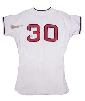 1960s Ryne Duren Game Used Los Angeles Angels Flannel Home Jersey